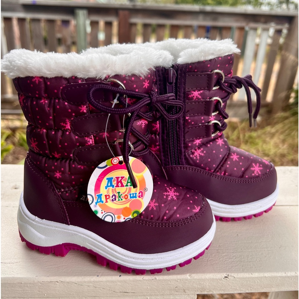 Toddler Insulated Fur Winter Warm Snow Boots